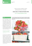 Prototypes d'emballages biosourc&eacute;s de fraises : analyse et perceptions par les consommateurs