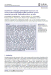Small farms strategies between self-provision and socio-economic integration: effects on food system capacity to provide food and nutrition security