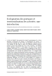 &Eacute;cologisation des pratiques et territorialisation des activit&eacute;s : une introduction
