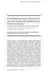 L&eacute;cologisation, mise &agrave; l&eacute;preuve ou nouveau registre de l&eacute;gitimation de lordre territorial ?