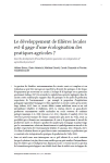 Le d&eacute;veloppement de fili&egrave;res locales est-il gage dune &eacute;cologisation des pratiques agricoles ?