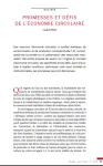 Promesses et d&eacute;fis de l&eacute;conomie circulaire
