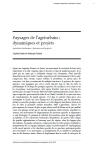 Paysages de lagriurbain : dynamiques et projets