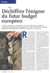 PAC. D&eacute;chiffrer l'&eacute;nigme du futur budget europ&eacute;en