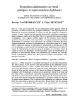 Transitions alimentaires en rural : pratiques et repr&eacute;sentations habitantes