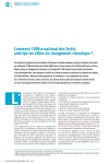 Comment l'Office national des for&ecirc;ts anticipe les effets du changement climatique ?