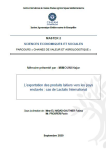 Lexportation des produits laitiers vers les pays enclav&eacute;s : cas de Lactalis International