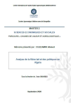 Analyse de la fili&egrave;re lait et des politiques en Alg&eacute;rie