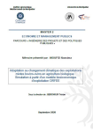 Adaptation au changement climatique des exploitations mixtes bovins-ovins en agriculture biologique : simulation &agrave; partir dun mod&egrave;le bio&eacute;conomique dexploitation ORFEE