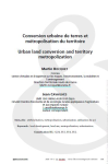 Conversion urbaine de terres et m&eacute;tropolisation du territoire