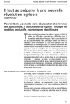 Il faut se pr&eacute;parer &agrave; une nouvelle r&eacute;volution agricole