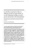 Le r&ocirc;le des coop&eacute;ratives dans la diffusion dune &eacute;co-innovation : le cas de ladoption de films recycl&eacute;s par les mara&icirc;chers du bassin nantais