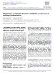 Introduction  L&eacute;conomie circulaire : modes de gouvernance et d&eacute;veloppement territorial
