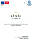 Document cadre du d&eacute;veloppement &eacute;conomique des &icirc;les Kerkennah