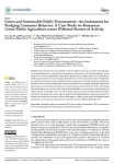 Green and sustainable public procurement  an instrument for nudging consumer behavior. A case study on romanian green public agriculture across different sectors of activity