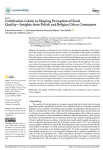 Certification labels in shaping perception of food quality  Insights from polish and belgian urban consumers
