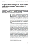 Lagriculture biologique, levier cach&eacute; de la d&eacute;croissance &eacute;conomique ?