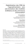 Digitalisation des PME de lagroalimentaire : vers une &eacute;volution des mod&egrave;les daffaires et des processus dinnovation