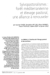 Sylvopastoralismes : for&ecirc;t m&eacute;diterran&eacute;enne et &eacute;levage pastoral, une alliance &agrave; renouveler