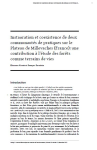 Instauration et coexistence de deux communaut&eacute;s de pratiques sur le Plateau de Millevaches (France) : une contribution &agrave; l&eacute;tude des for&ecirc;ts comme terrains de vies