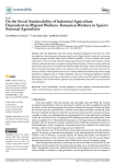 On the social sustainability of industrial agriculture dependent on migrant workers. Romanian workers in Spains seasonal agriculture