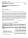 Assessing the resilience of farming systems on the Sa&iuml;s plain, Morocco