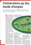 Conversions au bio, mode demploi