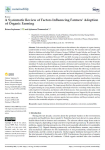 A systematic review of factors influencing farmers adoption of organic farming