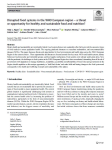 Disrupted food systems in the WHO European region  a threat or opportunity for healthy and sustainable food and nutrition?