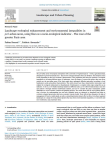 Landscape ecological enhancement and environmental inequalities in peri-urban areas, using flora as a socio-ecological indicator  The case of the greater Paris area