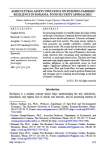 Agricultural assets influence on building farmers resilience in Romania. Food security approaches