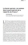 Le foncier agricole : un commun dans le pacte agricole de la r&eacute;gion &Icirc;le-de-France ?
