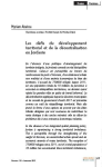 Les d&eacute;fis du d&eacute;veloppement territorial et de la d&eacute;centralisation en Jordanie