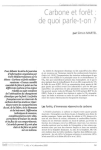 Carbone et for&ecirc;t : de quoi parle-t-on ?