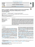 Impact of customers perceptions regarding corporate social responsibility and irresponsibility in the grocery retailing industry: the role of corporate reputation