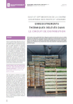 Suivi et optimisation de la cha&icirc;ne logistique des fruits et l&eacute;gumes - Enregistrements thermiques relev&eacute;s dans le circuit de distribution