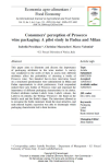 Consumers perception of Prosecco wine packaging: a pilot study in Padua and Milan