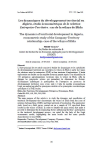 Les dynamiques du d&eacute;veloppement territorial en Alg&eacute;rie, &eacute;tude &eacute;conom&eacute;trique de la relation entreprise-territoire : cas de la wilaya de Blida
