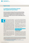 Le contexte de la participation citoyenne dans la gestion de leau en France