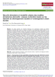 S&eacute;curit&eacute; alimentaire et durabilit&eacute; urbaine des mod&egrave;les alimentaires alternatifs : analyse multicrit&egrave;re bas&eacute;e sur les objectifs de d&eacute;veloppement durable et lam&eacute;nagement urbain durable