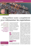 R&eacute;&eacute;quilibrer notre comp&eacute;titivit&eacute; pour redynamiser les exportations