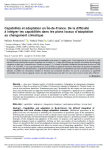 Capabilit&eacute;s et adaptation en &Icirc;le-de-France. De la difficult&eacute; &agrave; int&eacute;grer les capabilit&eacute;s dans les plans locaux dadaptation au changement climatique
