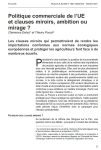 Politique commerciale de lUE et clauses miroirs, ambition ou mirage ?