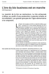 L&egrave;re du bio business est en marche
