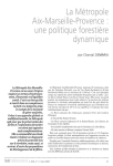 La M&eacute;tropole Aix-Marseille-Provence : une politique forestiere dynamique