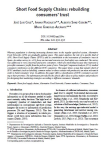 Short food supply chains: rebuilding consumers trust