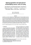 Aging population and agricultural sustainability issues: case of Turkey