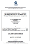 Approche comparative de la dynamique des territoires ruraux vuln&eacute;rables en Tunisie : un outil pour le suivi-&eacute;valuation