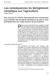 Les cons&eacute;quences du d&eacute;r&egrave;glement climatique sur lagriculture