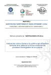 Analyse des visions dacteurs du syst&egrave;me agri-alimentaire territorial de la vall&eacute;e de la Dr&ocirc;me concernant les processus d&eacute;cologisation de ce syst&egrave;me